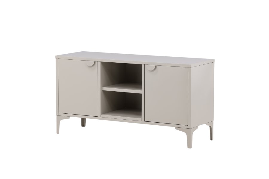 VENTURE DESIGN Piring TV-bord, m. 2 lger og 3 hylder - beige stl (120x40)