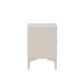VENTURE DESIGN Piring sengebord, m. 2 skuffer - beige stl (45x40)