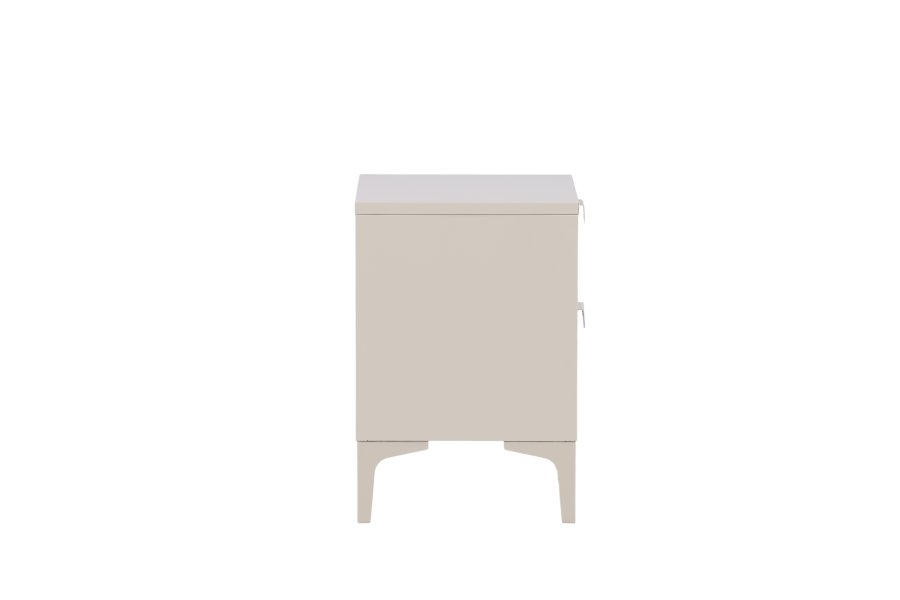 VENTURE DESIGN Piring sengebord, m. 2 skuffer - beige stl (45x40)
