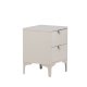 VENTURE DESIGN Piring sengebord, m. 2 skuffer - beige stl (45x40)
