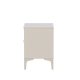 VENTURE DESIGN Piring sengebord, m. 2 skuffer - beige stl (45x40)