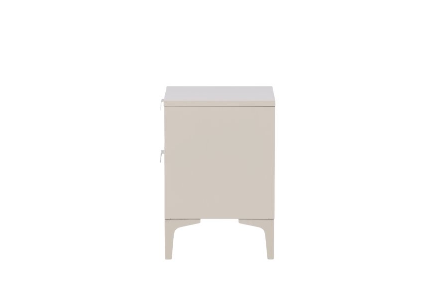 VENTURE DESIGN Piring sengebord, m. 2 skuffer - beige stl (45x40)