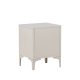 VENTURE DESIGN Piring sengebord, m. 2 skuffer - beige stl (45x40)