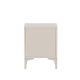 VENTURE DESIGN Piring sengebord, m. 2 skuffer - beige stl (45x40)