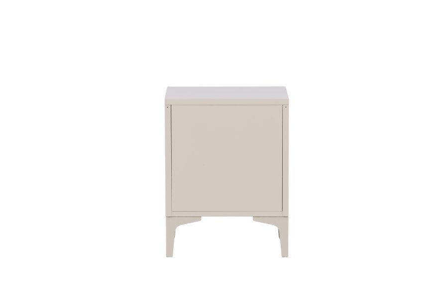 VENTURE DESIGN Piring sengebord, m. 2 skuffer - beige stl (45x40)
