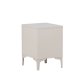 VENTURE DESIGN Piring sengebord, m. 2 skuffer - beige stl (45x40)
