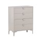VENTURE DESIGN Piring kommode, m. 4 skuffer - beige stl