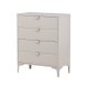 VENTURE DESIGN Piring kommode, m. 4 skuffer - beige stl
