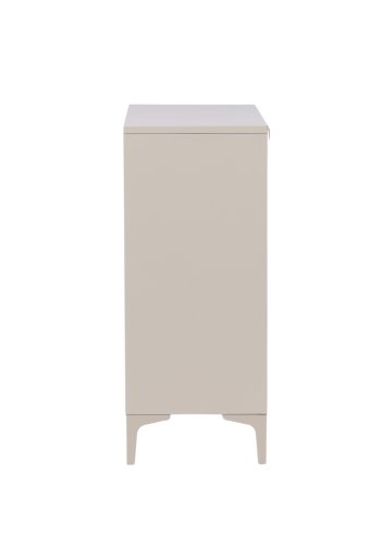 VENTURE DESIGN Piring sknk, m. 2 lger og 2 hylder - beige stl