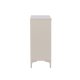 VENTURE DESIGN Piring sknk, m. 2 lger og 2 hylder - beige stl