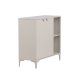 VENTURE DESIGN Piring sknk, m. 2 lger og 2 hylder - beige stl