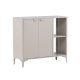 VENTURE DESIGN Piring sknk, m. 2 lger og 2 hylder - beige stl