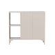 VENTURE DESIGN Piring sknk, m. 2 lger og 2 hylder - beige stl