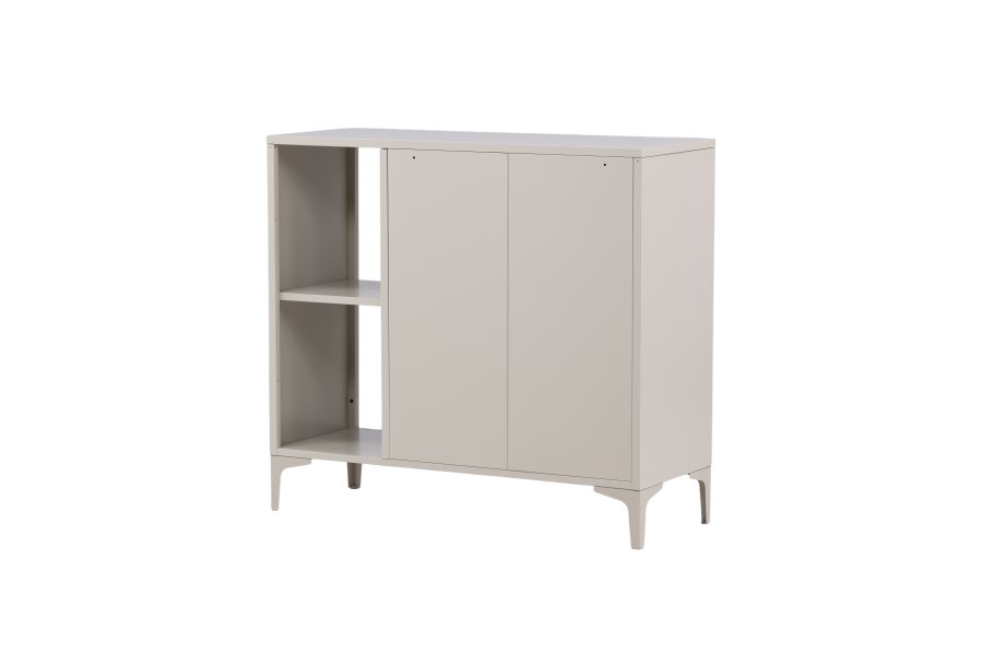VENTURE DESIGN Piring sknk, m. 2 lger og 2 hylder - beige stl