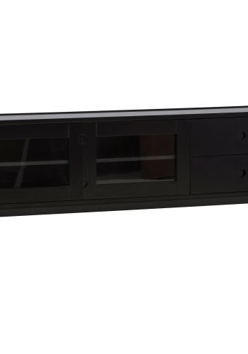 VENTURE DESIGN Alcoa sknk, m. 2 lger og 2 skuffer - sort MDF