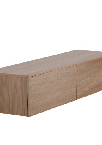 VENTURE DESIGN Frihamn vgskab, m. 2 skuffer - valnd MDF