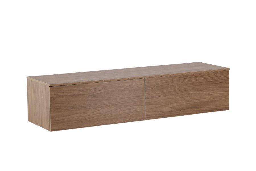 VENTURE DESIGN Frihamn vgskab, m. 2 skuffer - valnd MDF