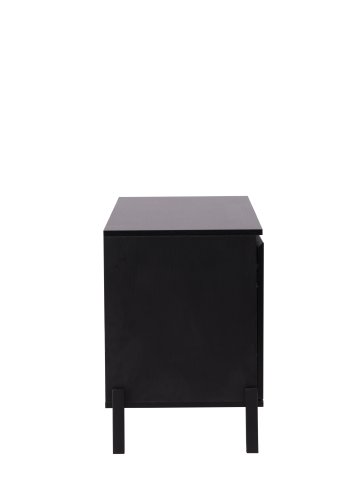 VENTURE DESIGN Corpus sknk, m. 2 lger og 2 skuffer - sort MDF