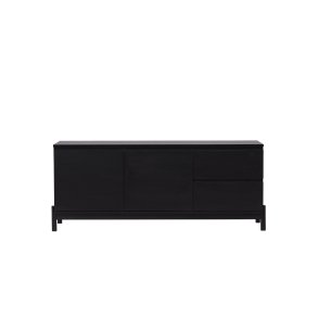 VENTURE DESIGN Corpus sknk, m. 2 lger og 2 skuffer - sort MDF