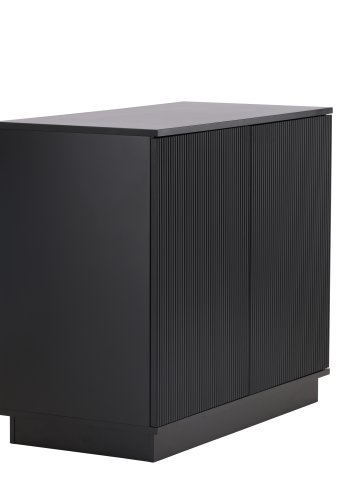VENTURE DESIGN Lenox sknk, m. 2 lger og 2 hylder - sort MDF
