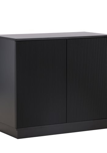 VENTURE DESIGN Lenox sknk, m. 2 lger og 2 hylder - sort MDF