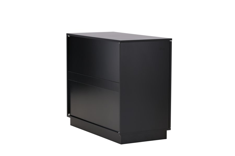 VENTURE DESIGN Lenox sknk, m. 2 lger og 2 hylder - sort MDF