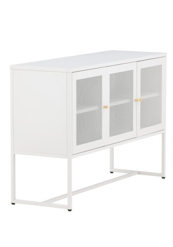 VENTURE DESIGN Malla sknk, m. 3 lger og 2 hylder - hvid stl