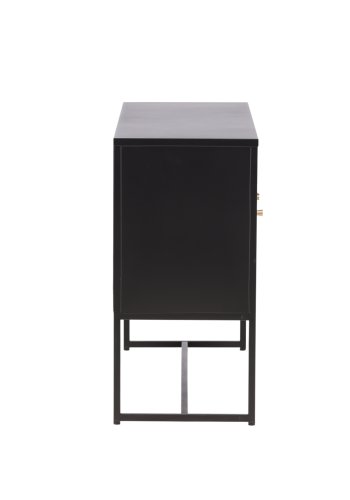 VENTURE DESIGN Malla sknk, m. 3 lger og 2 hylder - sort stl