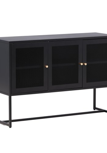 VENTURE DESIGN Malla sknk, m. 3 lger og 2 hylder - sort stl