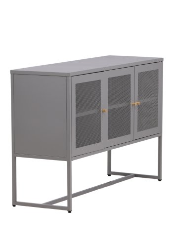 VENTURE DESIGN Malla sknk, m. 3 lger og 2 hylder - gr stl