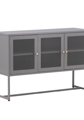 VENTURE DESIGN Malla sknk, m. 3 lger og 2 hylder - gr stl