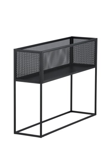 VENTURE DESIGN Netz sidebord, rektangulr - sort stl (110x30)