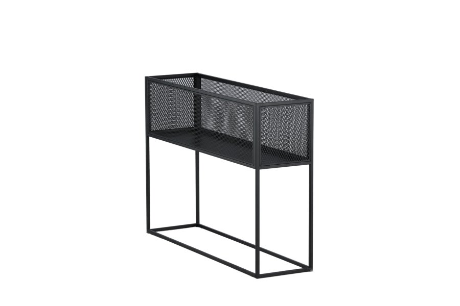 VENTURE DESIGN Netz sidebord, rektangulr - sort stl (110x30)