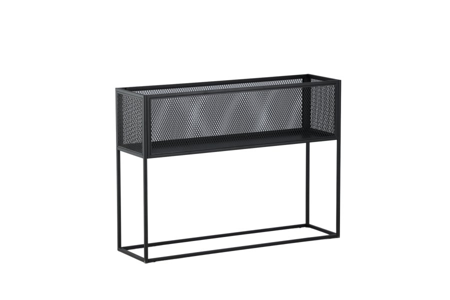 VENTURE DESIGN Netz sidebord, rektangulr - sort stl (110x30)