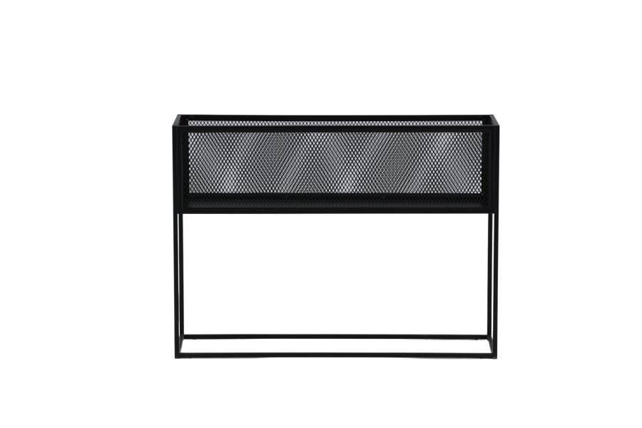 VENTURE DESIGN Netz sidebord, rektangulr - sort stl (110x30)