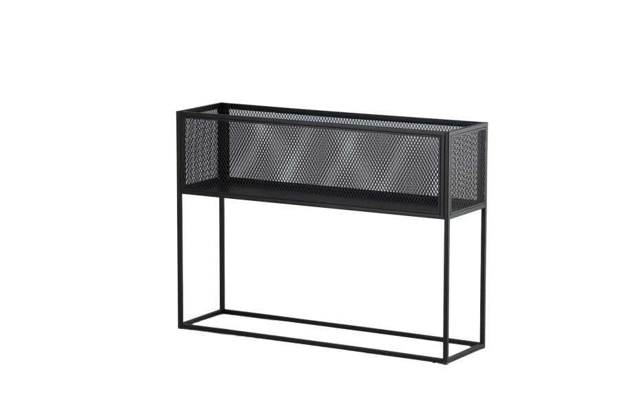 VENTURE DESIGN Netz sidebord, rektangulr - sort stl (110x30)