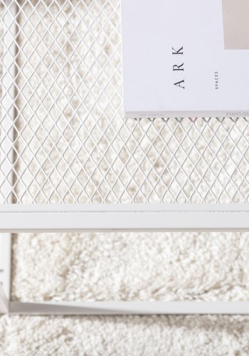 VENTURE DESIGN Netz sofabord, kvadratisk - hvid stl (80x80)