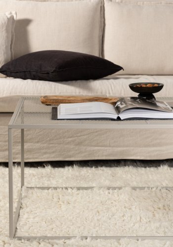 VENTURE DESIGN Netz sofabord, kvadratisk - beige stl (80x80)