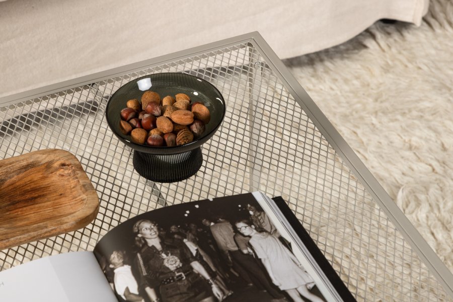 VENTURE DESIGN Netz sofabord, kvadratisk - beige stl (80x80)