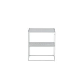 VENTURE DESIGN Netz sidebord, kvadratisk, m. 1 hylde - hvid stl (55x55)