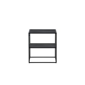 VENTURE DESIGN Netz sidebord, kvadratisk, m. 1 hylde - sort stl (55x55)