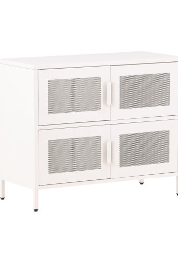 VENTURE DESIGN Nett skab, m. 4 lger og 2 hylder - hvid stl