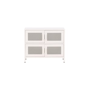 VENTURE DESIGN Nett skab, m. 4 lger og 2 hylder - hvid stl