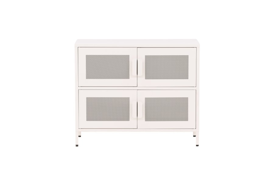 VENTURE DESIGN Nett skab, m. 4 lger og 2 hylder - hvid stl