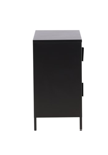 VENTURE DESIGN Nett skab, m. 4 lger og 2 hylder - sort stl