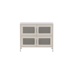 VENTURE DESIGN Nett skab, m. 4 lger og 2 hylder - beige stl