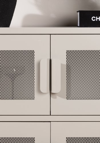 VENTURE DESIGN Nett skab, m. 4 lger og 2 hylder - beige stl