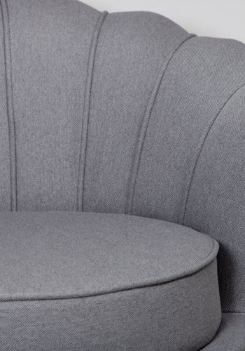 VENTURE DESIGN Calais lnestol - gr polyester og sort stl