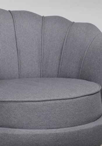 VENTURE DESIGN Calais lnestol - gr polyester og sort stl