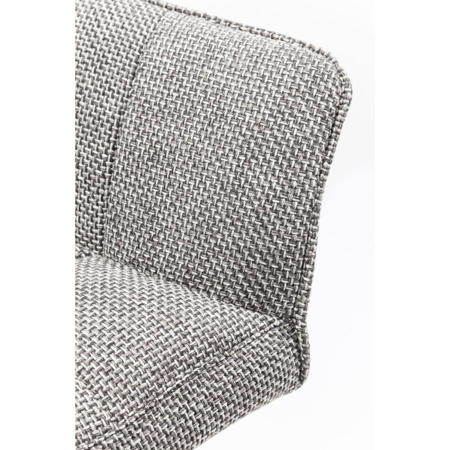 KARE DESIGN Thinktank Base barstol - gr polyester/stl, m. armln